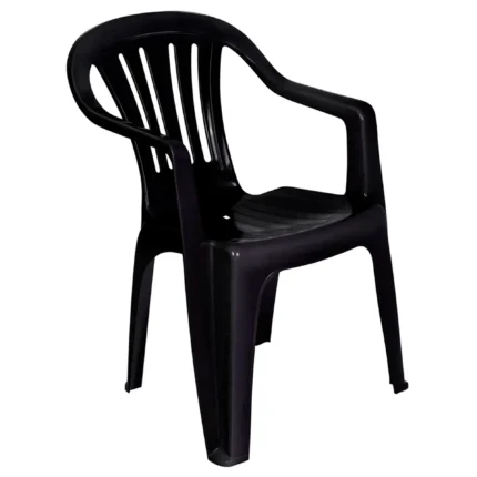 Cadeira Poltrona de Plástico Mor Suporta até 182kg - Preto