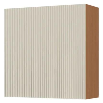 Armário Aéreo 2 Portas 80 cm Simone Mendes Nesher - Carvalho Greige