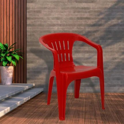 Cadeira Poltrona de Plástico Atalaia Tramontina até 120Kg - Vermelho