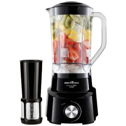 Liquidificador Britânia Diamante 800 4 Velocidades 2,6L 1050W com Filtro - Preto - 220 Volts