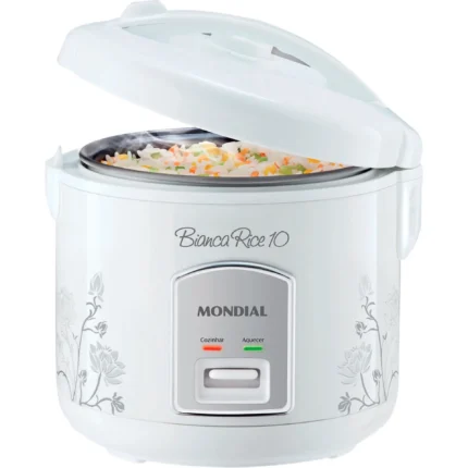 Panela Elétrica de Arroz Mondial Bianca Rice 10 2L 10 Xícaras PE-10 - Branco - 220 Volts